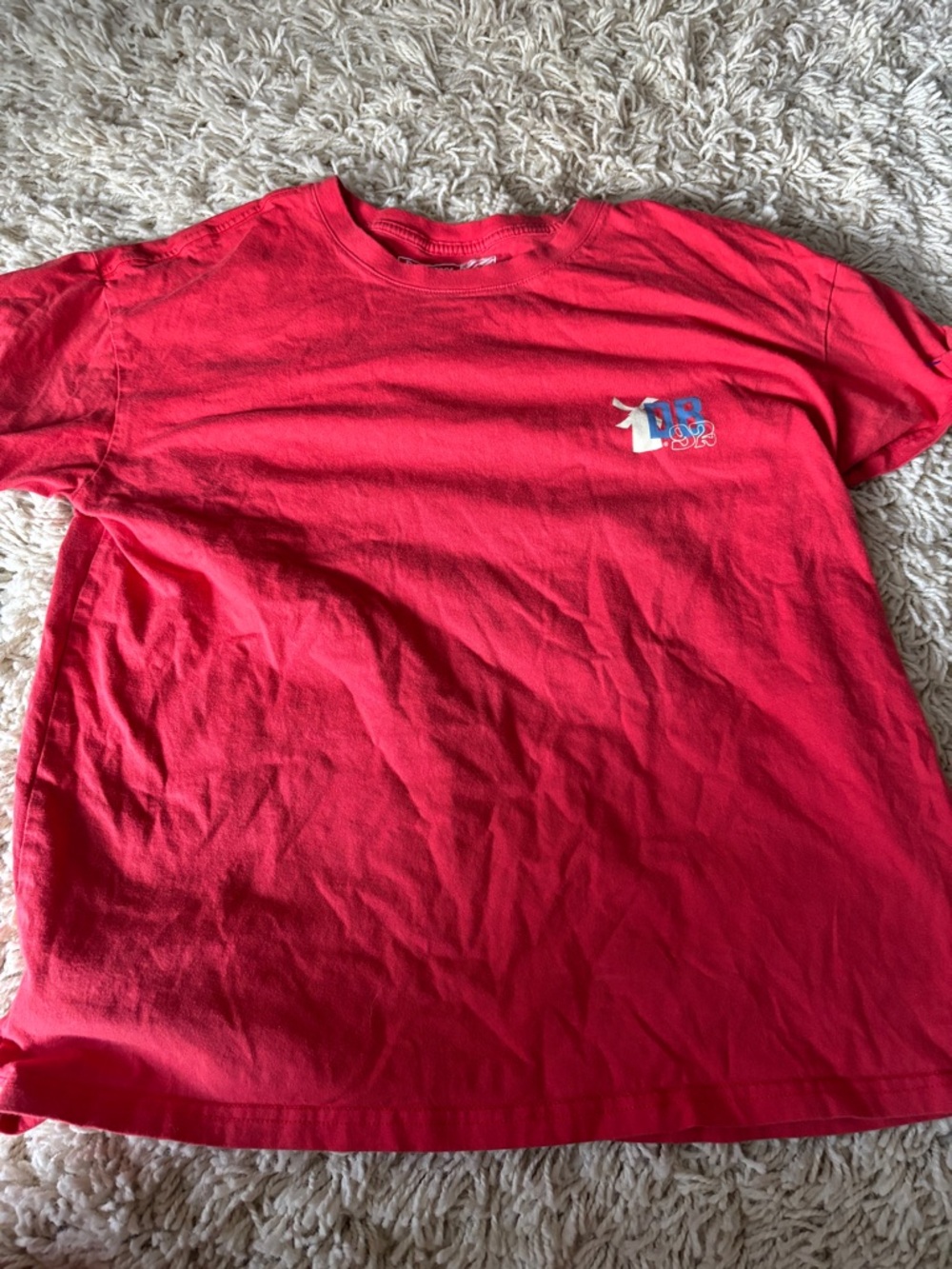 Dutch Bros Classic Men's Red Crewneck T-Shirt size large